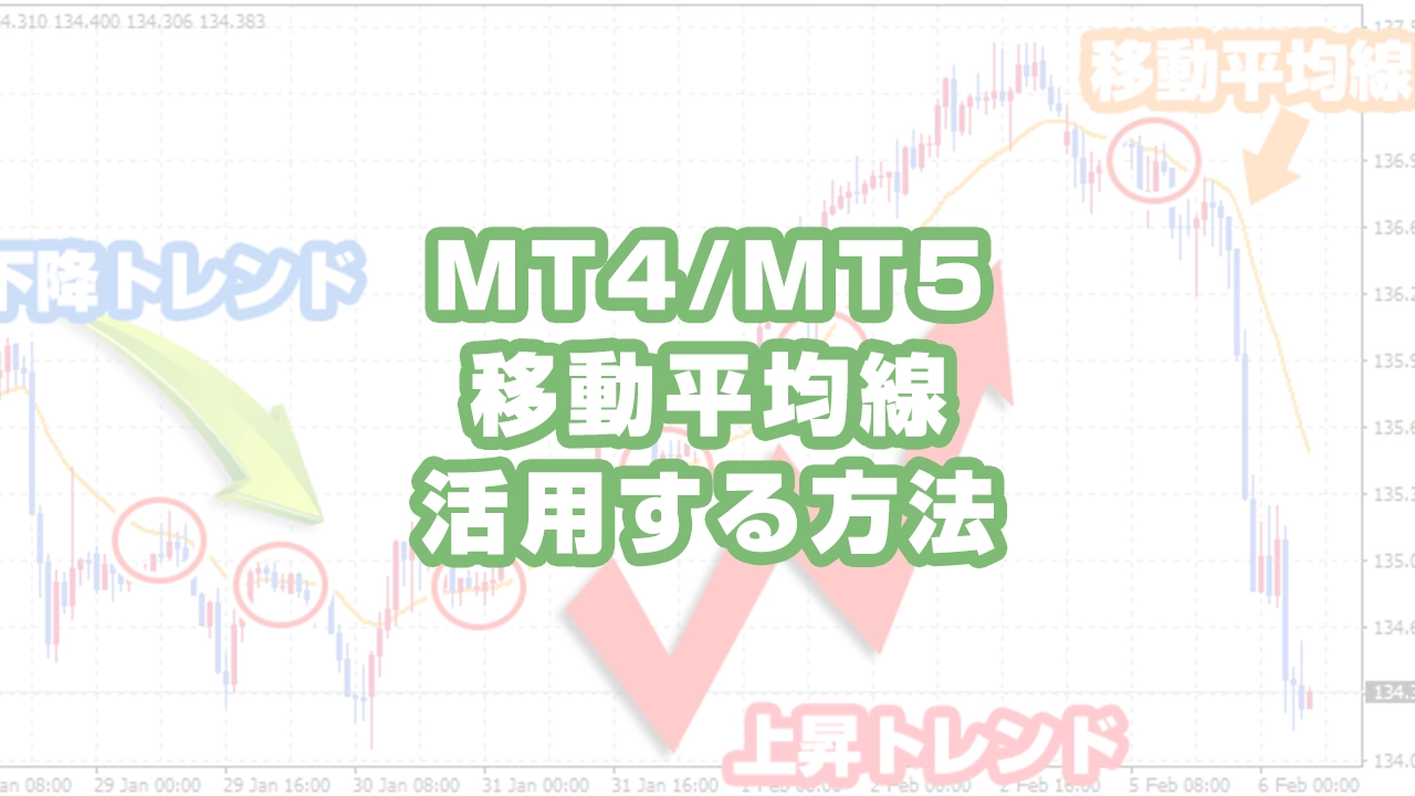 MT4/MT5で移動平均線を設定する方法と取引での活用法を解説