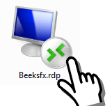 Beeksfx.rdp起動ファイル