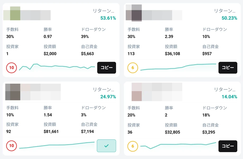 ストラテジーの基本情報を確認