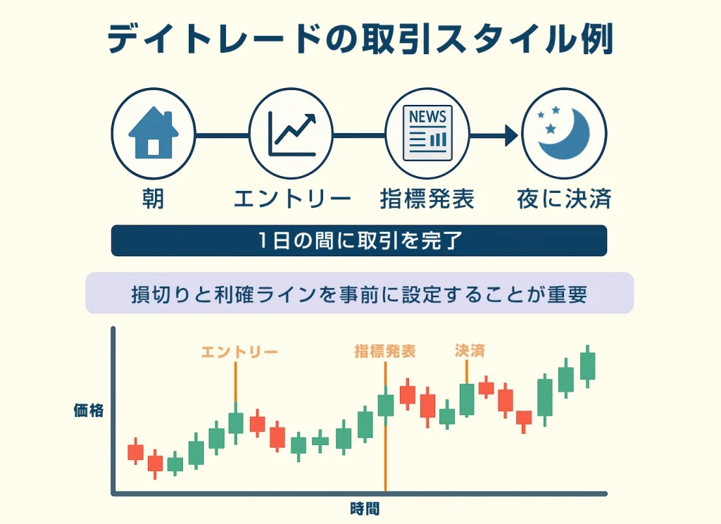 デイトレードの取引スタイル例