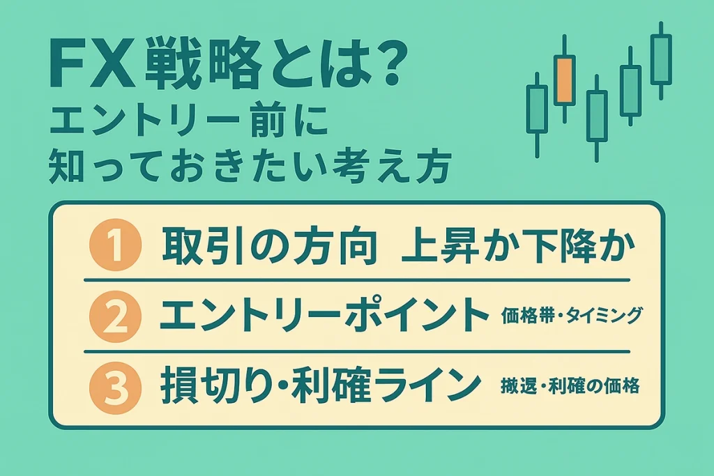 エントリー前に知っておきたいFX戦略の基本的な考え方