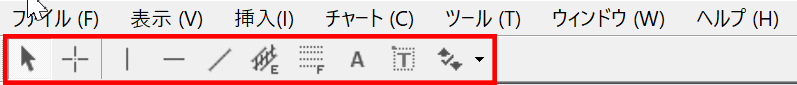 ライン等のツールバー