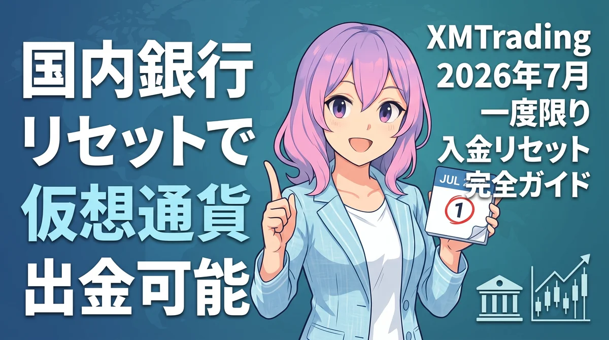 国内銀行入金分のリセット+夏の100％ボーナス