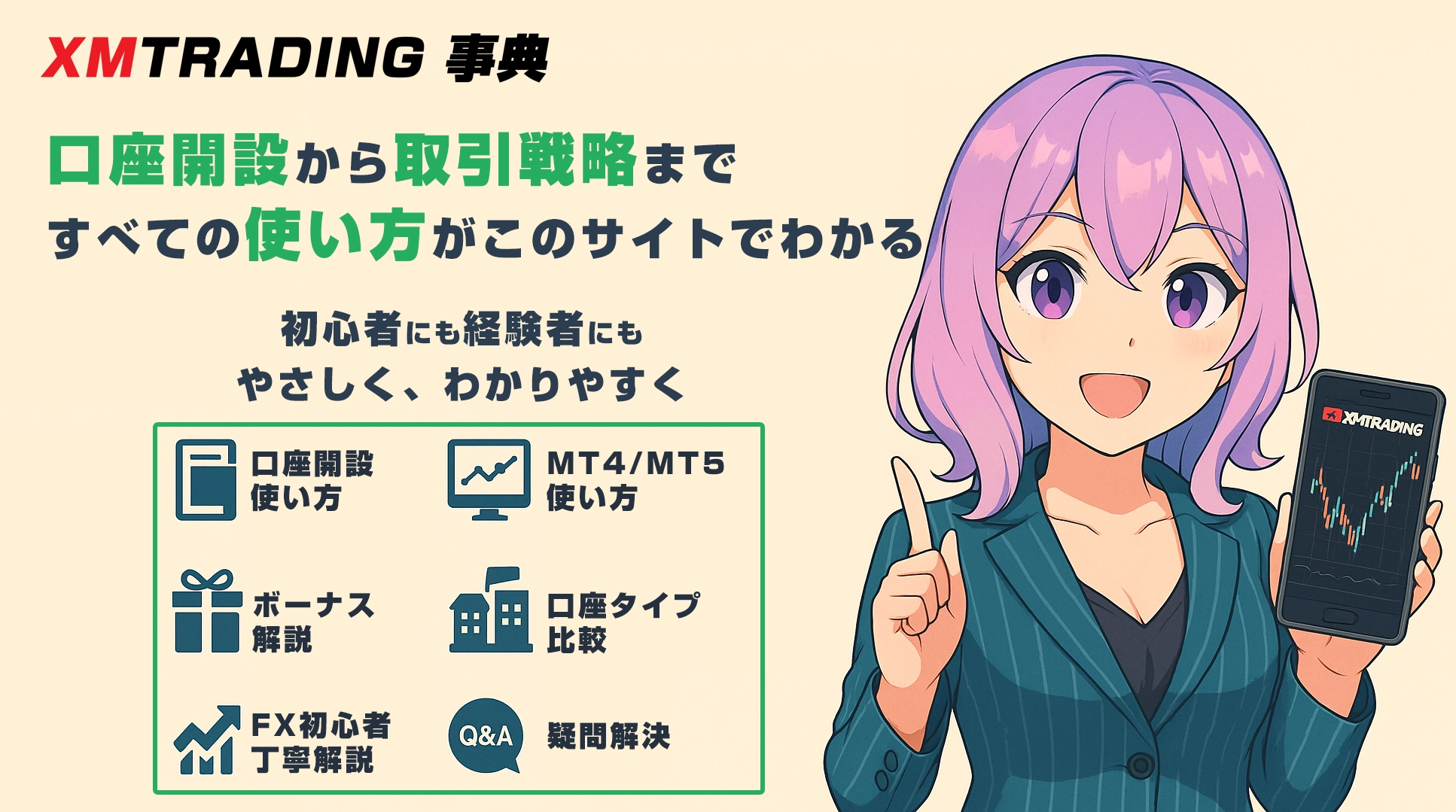 XMTrading事典 口座開設から取引戦略まですべての使い方がこのサイトで分かる